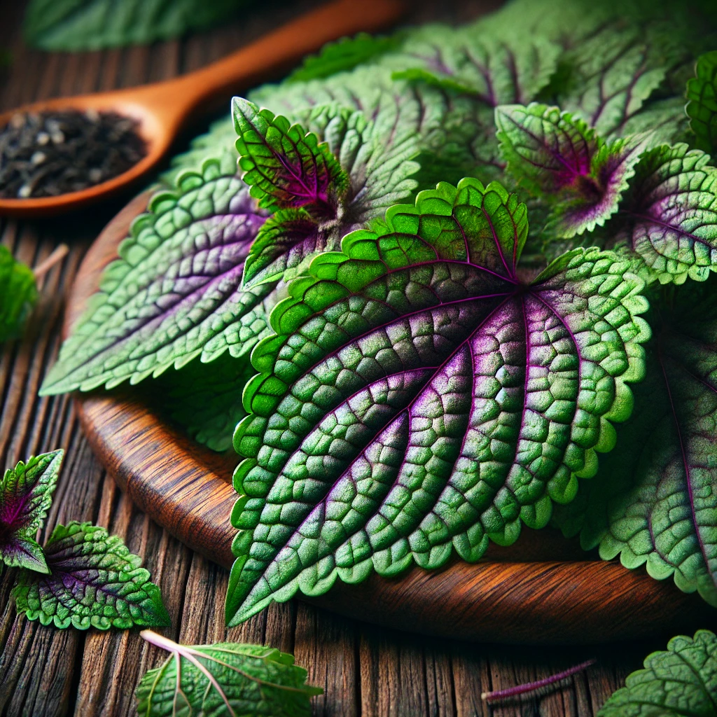 cách dùng lá tía tô trị gout tại nhà